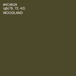 #4C482A - Woodland Color Image
