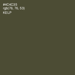 #4C4C35 - Kelp Color Image