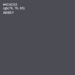 #4C4C55 - Abbey Color Image