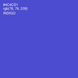 #4C4CD1 - Indigo Color Image