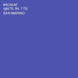 #4C54AF - San Marino Color Image