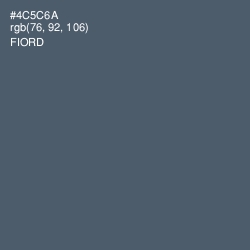 #4C5C6A - Fiord Color Image