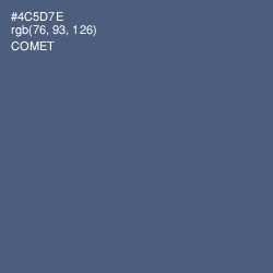 #4C5D7E - Comet Color Image