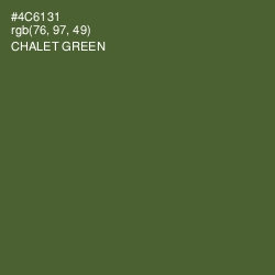 #4C6131 - Chalet Green Color Image