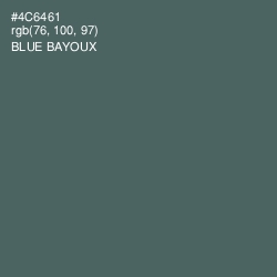 #4C6461 - Blue Bayoux Color Image