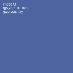 #4C65A1 - San Marino Color Image