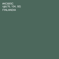 #4C685C - Finlandia Color Image