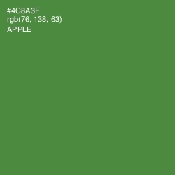 #4C8A3F - Apple Color Image