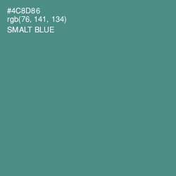 #4C8D86 - Smalt Blue Color Image