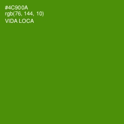 #4C900A - Vida Loca Color Image