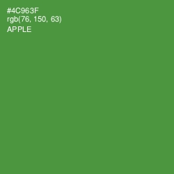 #4C963F - Apple Color Image