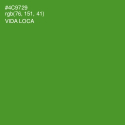 #4C9729 - Vida Loca Color Image