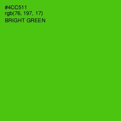 #4CC511 - Bright Green Color Image