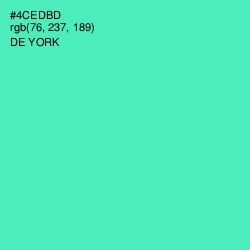 #4CEDBD - De York Color Image