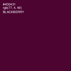 #4D0431 - Blackberry Color Image