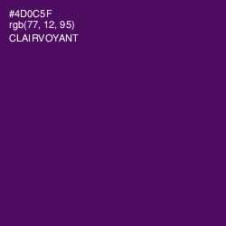 #4D0C5F - Clairvoyant Color Image