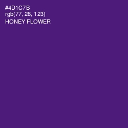#4D1C7B - Honey Flower Color Image