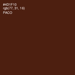 #4D1F10 - Paco Color Image
