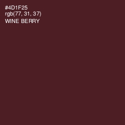 #4D1F25 - Wine Berry Color Image