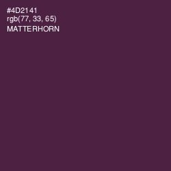 #4D2141 - Matterhorn Color Image