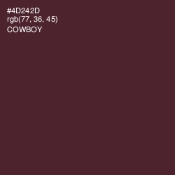 #4D242D - Cowboy Color Image