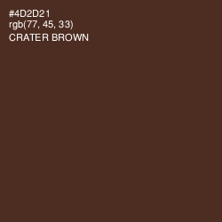 #4D2D21 - Crater Brown Color Image