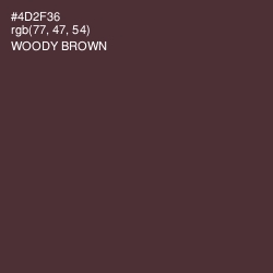 #4D2F36 - Woody Brown Color Image