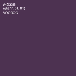 #4D3351 - Voodoo Color Image