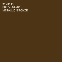 #4D3414 - Metallic Bronze Color Image
