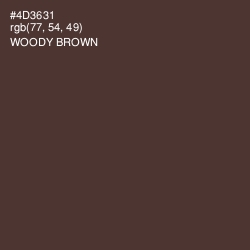 #4D3631 - Woody Brown Color Image