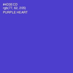 #4D3ECD - Purple Heart Color Image