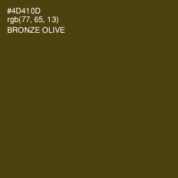 #4D410D - Bronze Olive Color Image