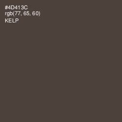 #4D413C - Kelp Color Image