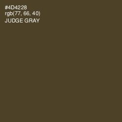 #4D4228 - Judge Gray Color Image