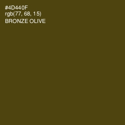 #4D440F - Bronze Olive Color Image
