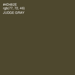 #4D482E - Judge Gray Color Image
