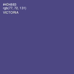 #4D4883 - Victoria Color Image