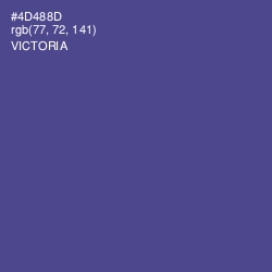 #4D488D - Victoria Color Image