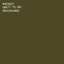#4D4927 - Woodland Color Image