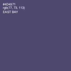 #4D4971 - East Bay Color Image