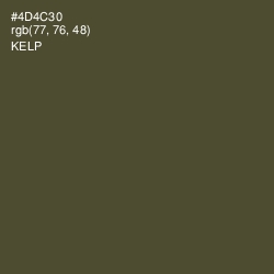 #4D4C30 - Kelp Color Image