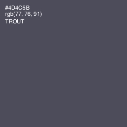 #4D4C5B - Trout Color Image