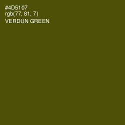 #4D5107 - Verdun Green Color Image