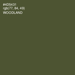 #4D5431 - Woodland Color Image