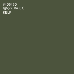 #4D543D - Kelp Color Image