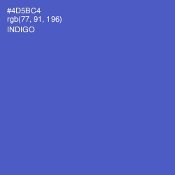 #4D5BC4 - Indigo Color Image