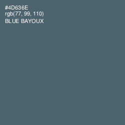 #4D636E - Blue Bayoux Color Image