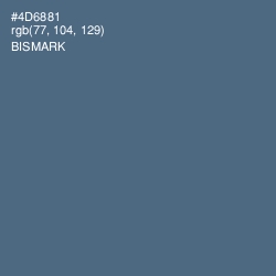 #4D6881 - Bismark Color Image
