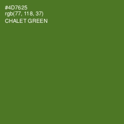 #4D7625 - Chalet Green Color Image
