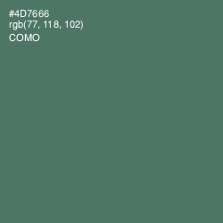 #4D7666 - Como Color Image